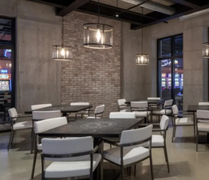 Interijer loft stila u Seafarers Casino restoranu